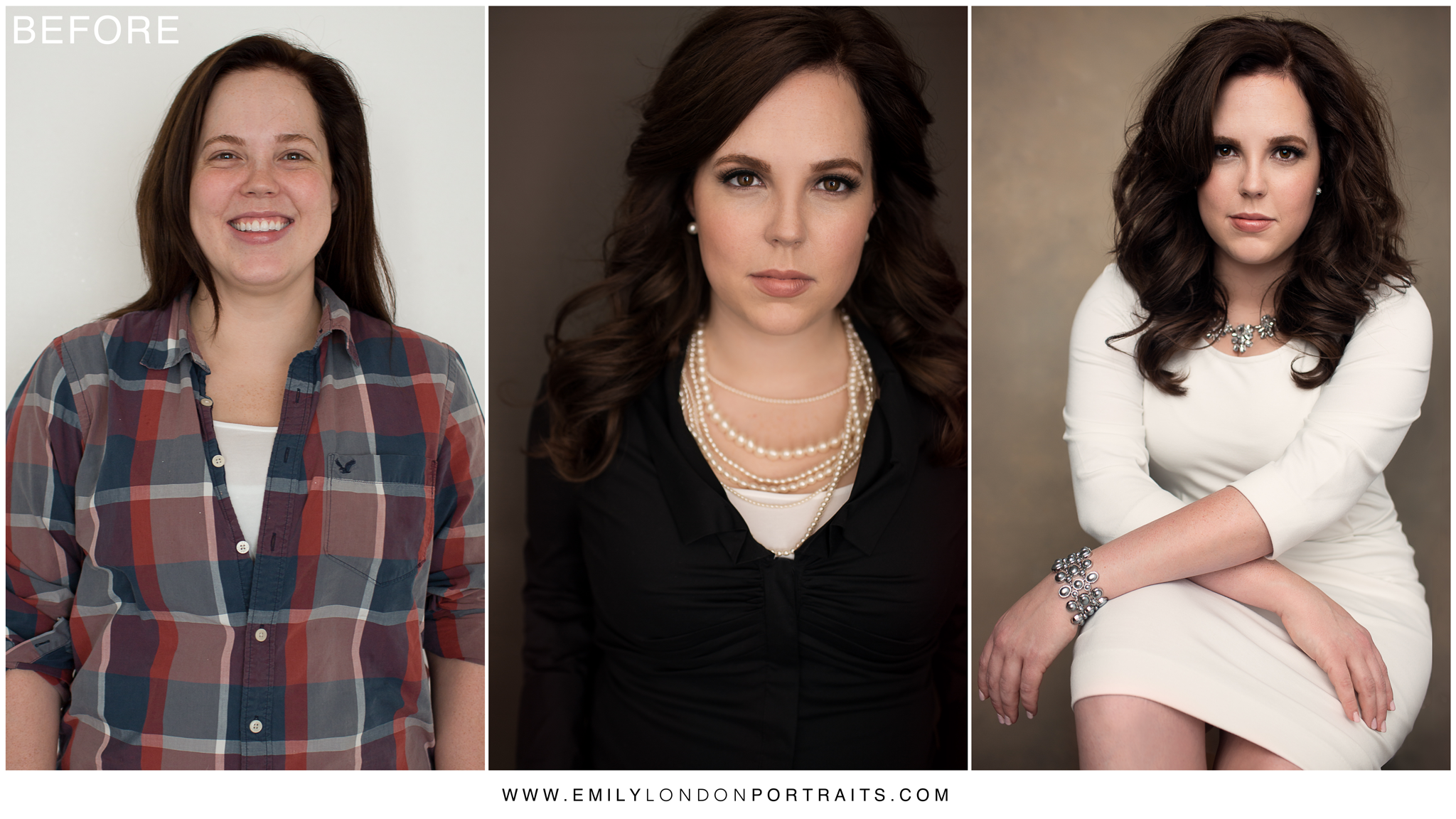 Beautiful Curves Same Day Before and After by Emily London Portraits