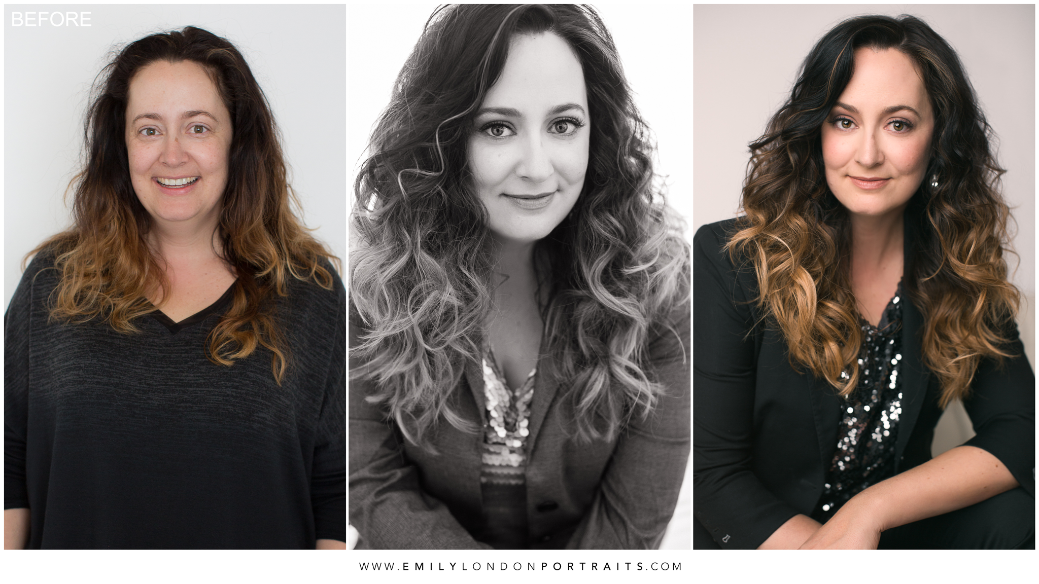 Same Day Transformation for a Public Speaker to use her portraits for business