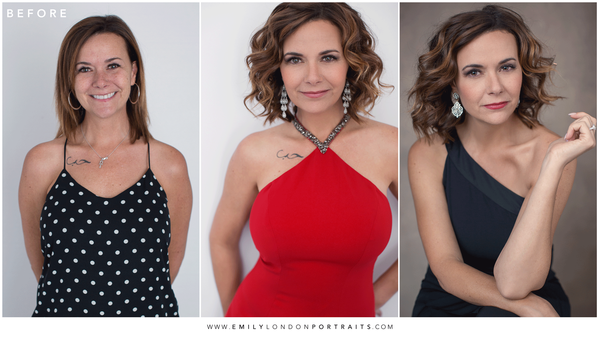 Transformation of a Wife, Mother, and Business Woman After a Photoshoot with Emily London Portraits